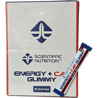 Scientiffic Nutrition barritas energéticas CAJA Energy Gummy + CAF Cola 12 uds vista frontal