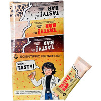 Scientiffic Nutrition barritas energéticas CAJA Tasty Bar 35g Tarta de Queso Fresa 24uds vista frontal