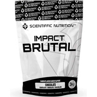 Scientiffic Nutrition Carbohidratos Brutal Impact Chocolate 3kg vista frontal
