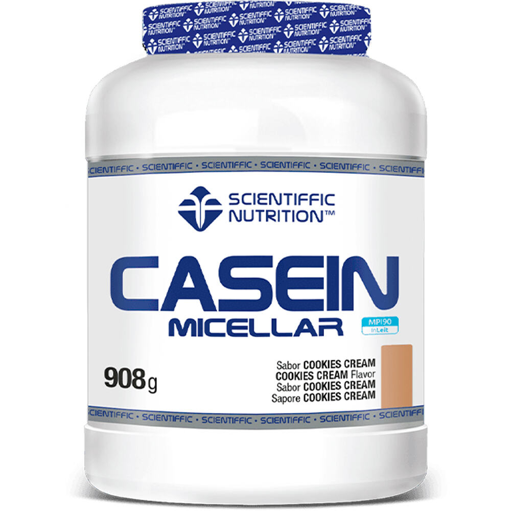 Scientiffic Nutrition Caseinas Casein Micellar Cookies Cream 908g vista frontal