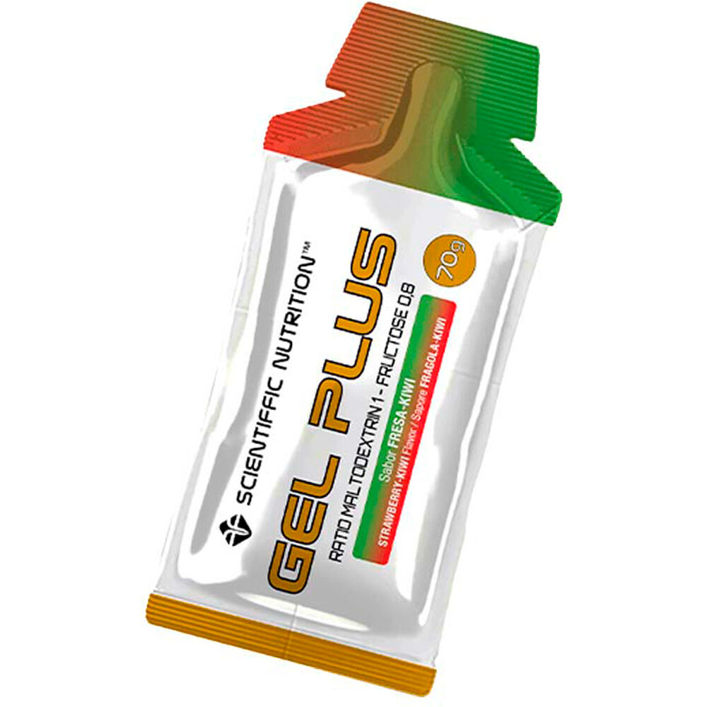 Scientiffic Nutrition energía instantánea CAJA Gel + 70g Fresa Kiwi 14 uds 01
