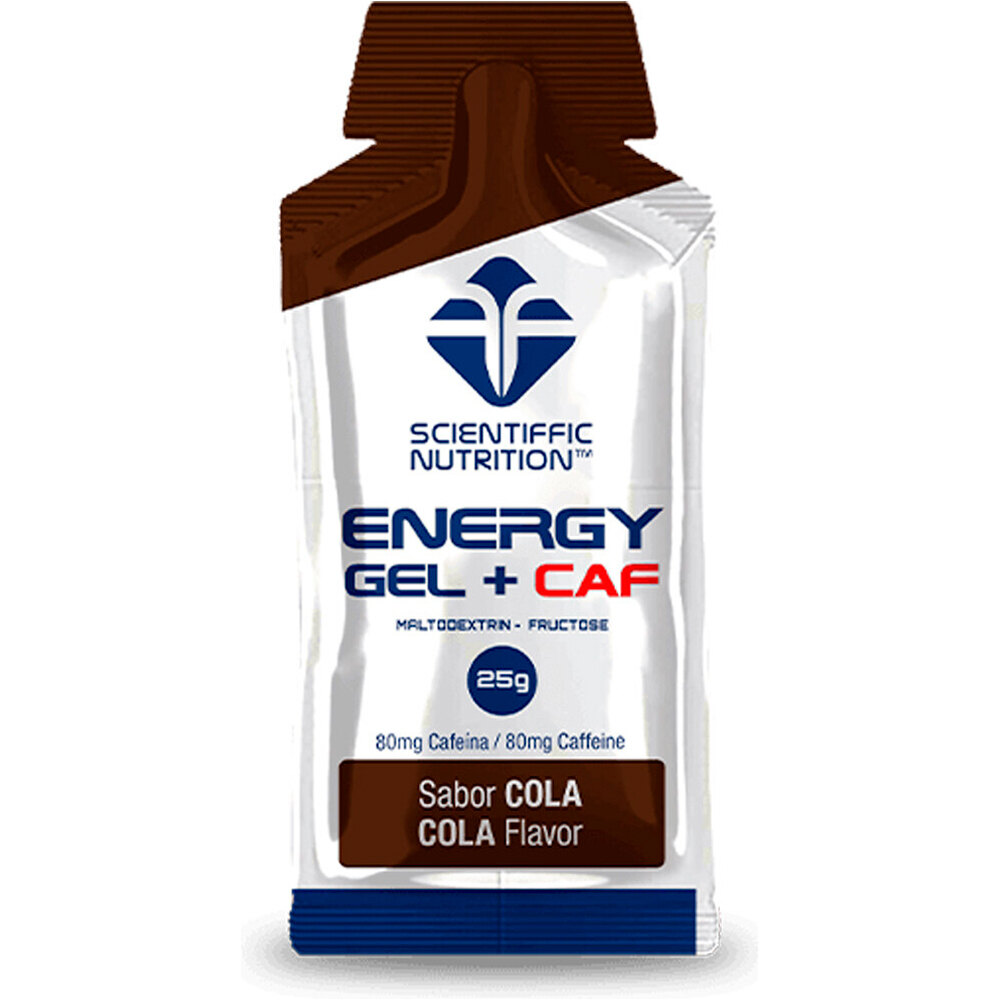 Scientiffic Nutrition energía instantánea CAJA Gel Energy 25g +CAF Cola 18 uds 01
