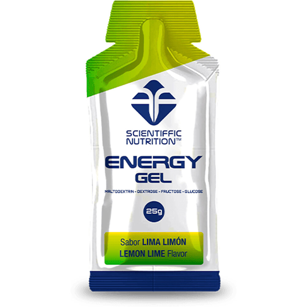 Scientiffic Nutrition energía instantánea CAJA Gel Energy 25g Lima Limn 18 uds 01