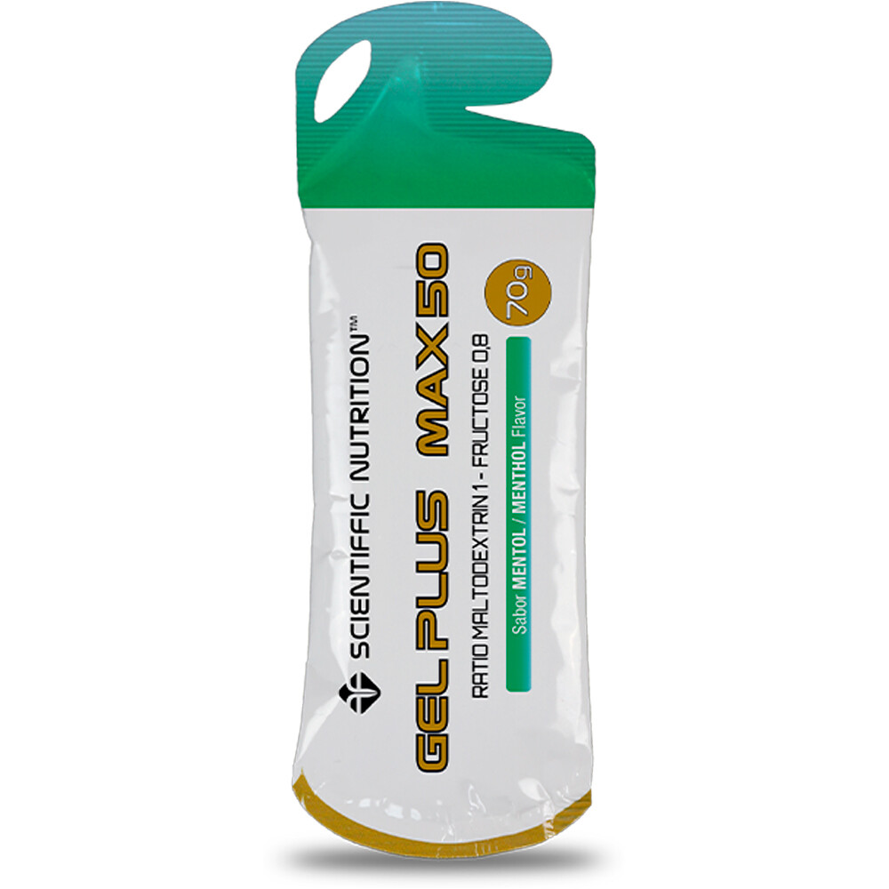 Scientiffic Nutrition energía instantánea CAJA Gel + MAX 50 70G Mentol 14uds 01