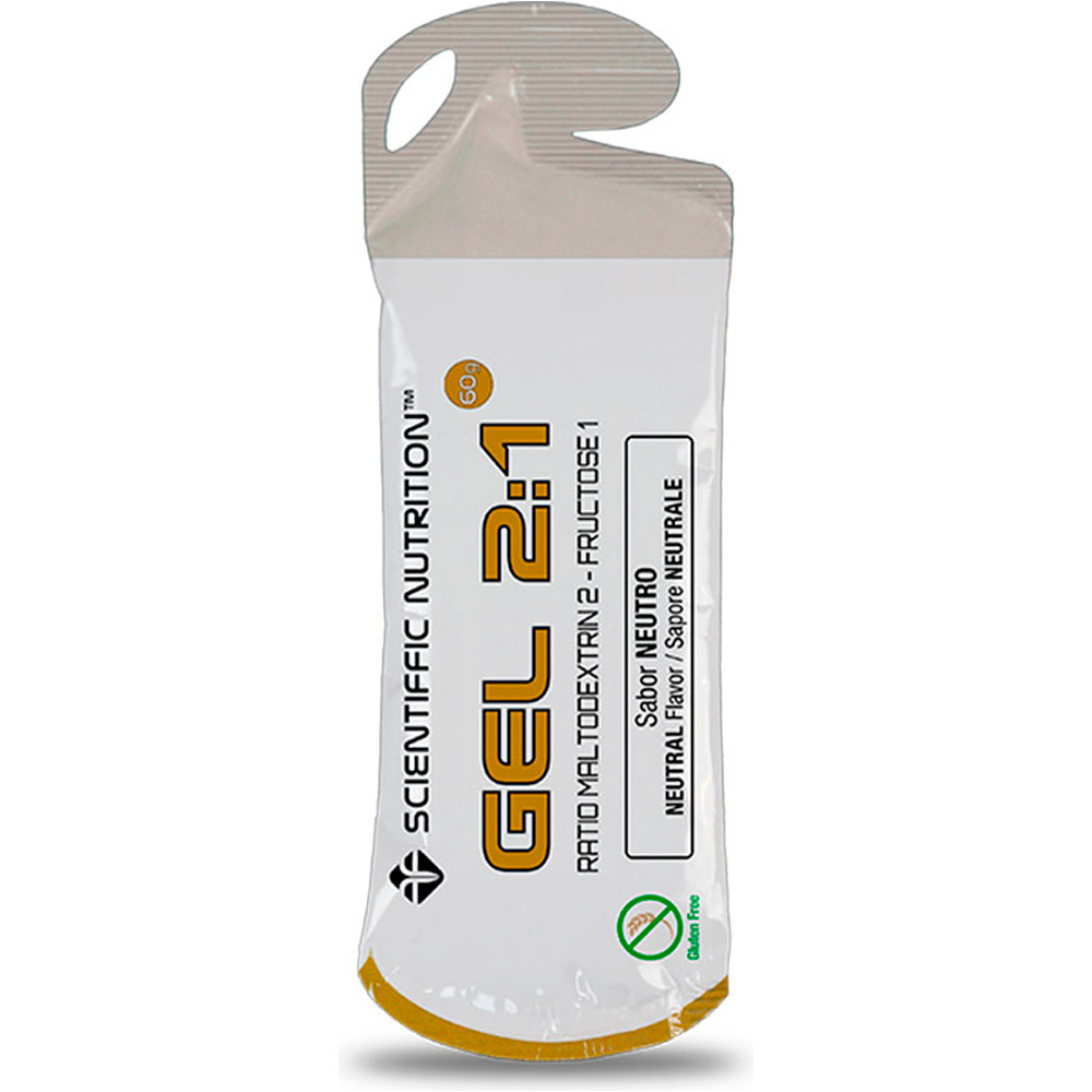 Scientiffic Nutrition energía instantánea CAJA Gel Ratio 2:1 60G  Neutro 14uds vista frontal