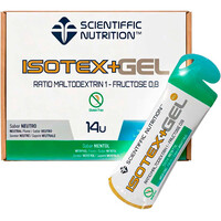 Scientiffic Nutrition energía instantánea CAJA ISOTEX GEL 60G Mentol 14uds vista frontal