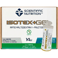 Scientiffic Nutrition energía instantánea CAJA ISOTEX GEL 60G Neutro 14uds vista frontal