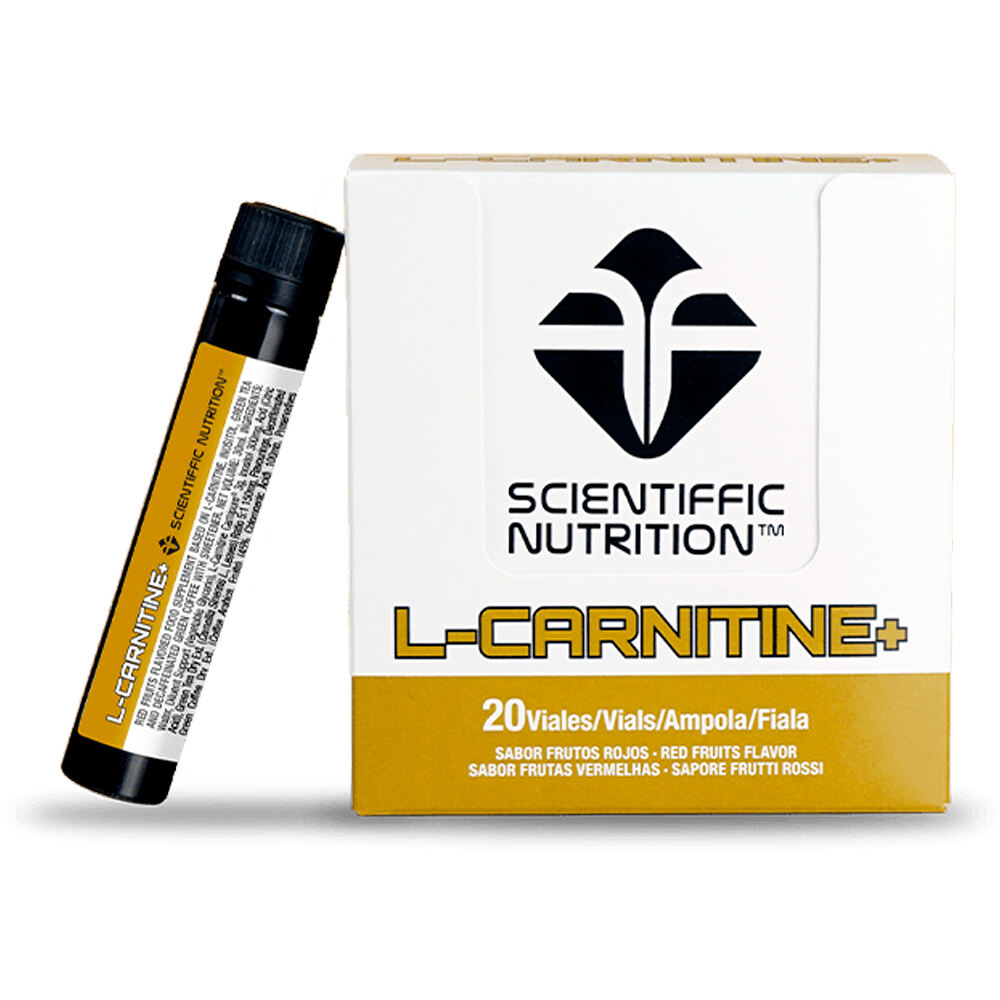 Scientiffic Nutrition L-Carnitina L Carnitine +  Carnipure 20uds vista frontal