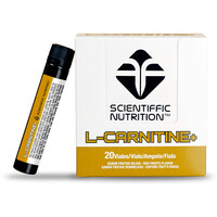 Scientiffic Nutrition L-Carnitina L Carnitine +  Carnipure 20uds vista frontal
