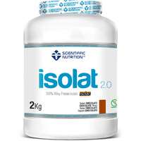 Scientiffic Nutrition Proteinas Aislado Suero/Whey Isolat 2.0 Whey Protein Isolac Chocolate 2kg vista frontal