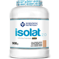 Scientiffic Nutrition Proteinas Aislado Suero/Whey Isolat 2.0 Whey Protein Isolac Cookies Cream 908g vista frontal