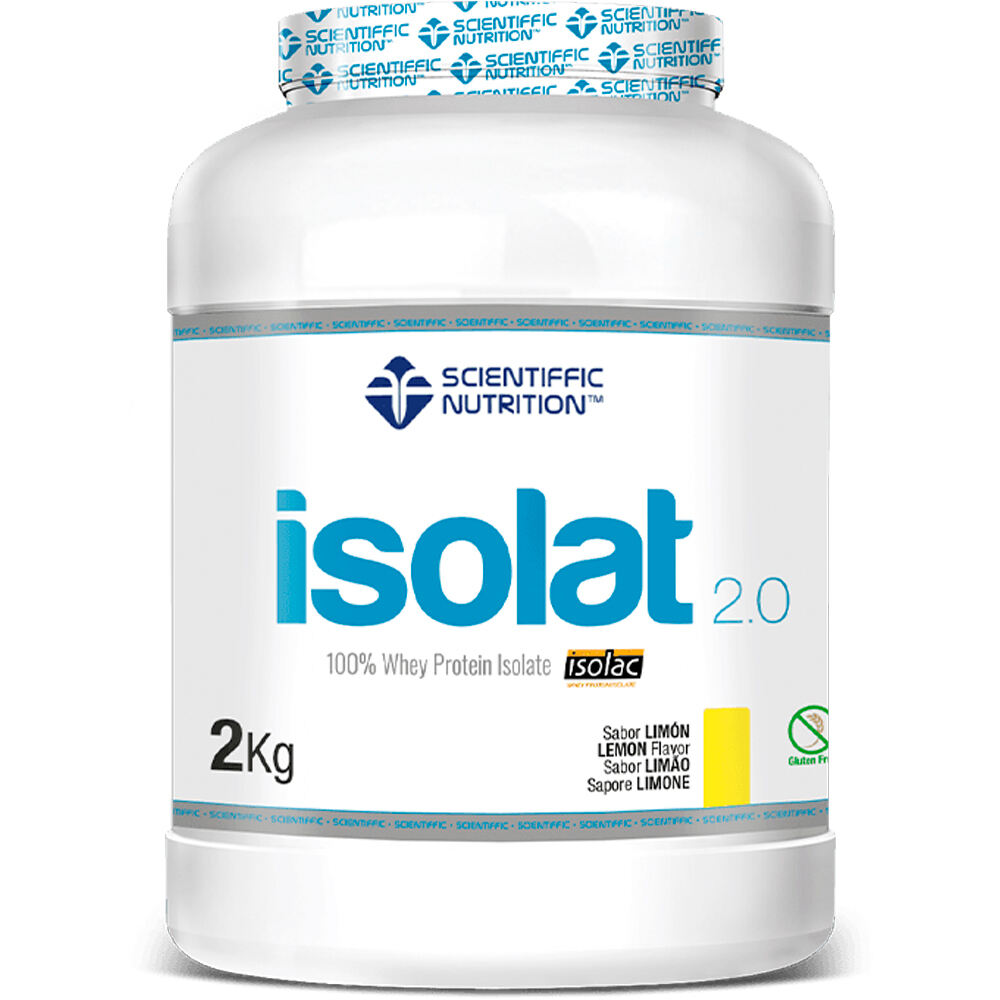 Scientiffic Nutrition Proteinas Aislado Suero/Whey Isolat 2.0 Whey Protein Isolac Yogurt Limn 2kg vista frontal