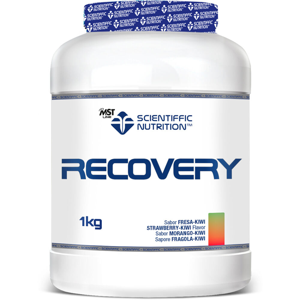 Scientiffic Nutrition Recuperacion Recovery Endurance Fresa Kiwi 1kg vista frontal