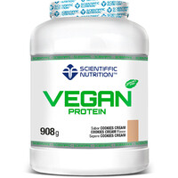 Scientiffic Nutrition Vegano Vegan Protein Digezyme Cookies Cream 908 vista frontal