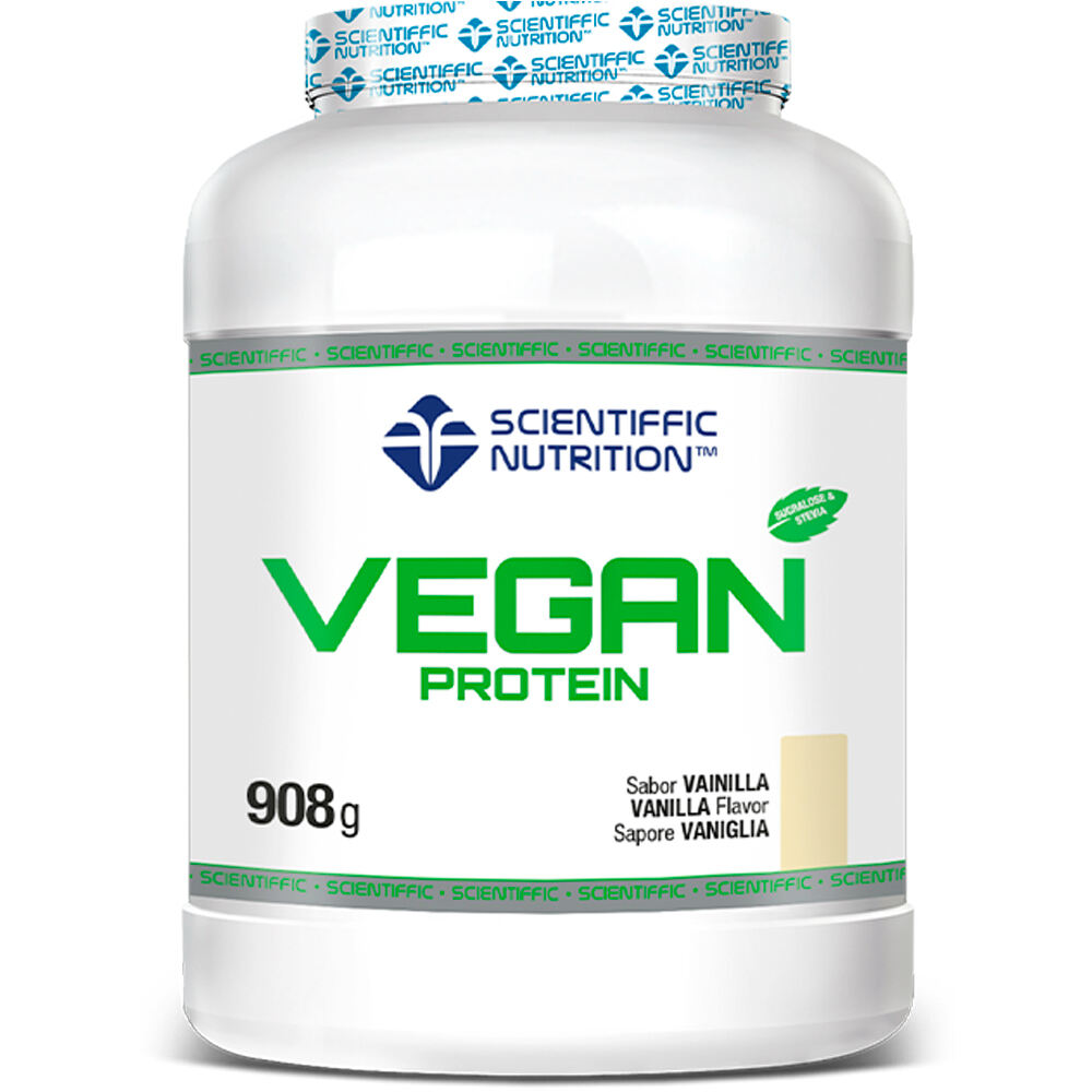 Scientiffic Nutrition Vegano Vegan Protein Digezyme Vanilla Nata 908 vista frontal