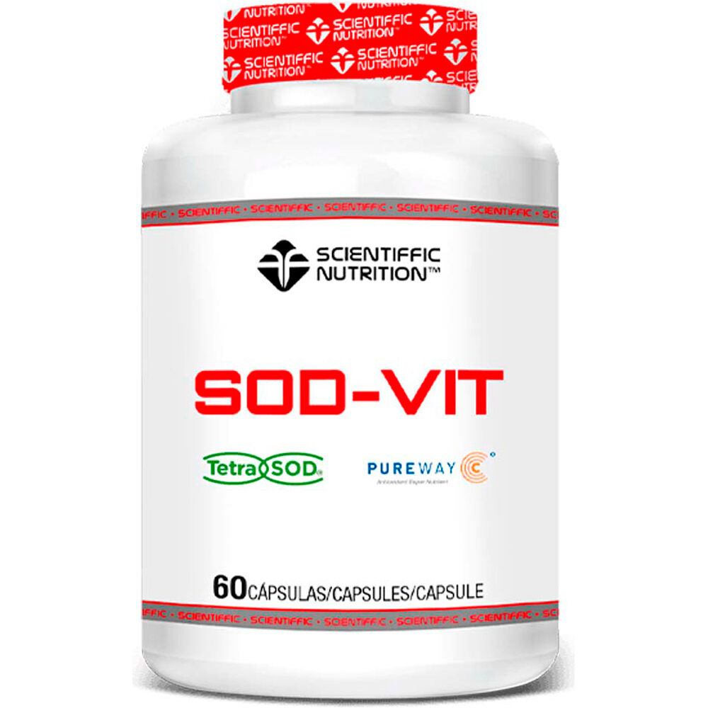 Scientiffic Nutrition Vitaminas Y Minerales SOD-VIT (TetraSOD + Vitamin C) 60caps vista frontal