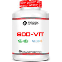 Scientiffic Nutrition Vitaminas Y Minerales SOD-VIT (TetraSOD + Vitamin C) 60caps vista frontal