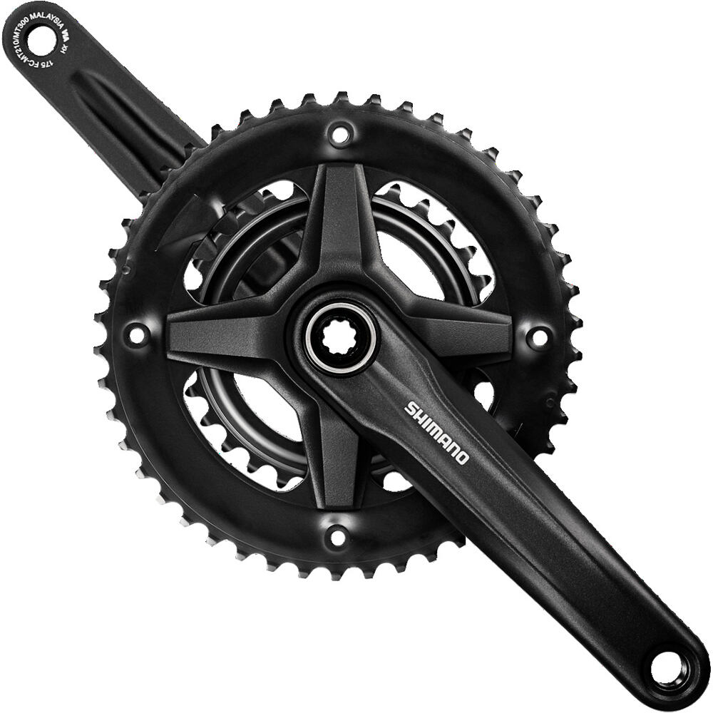 Shimano bielas mtb Bielas 9v. NegroFC-MT210-2 46X30T 175mm vista frontal