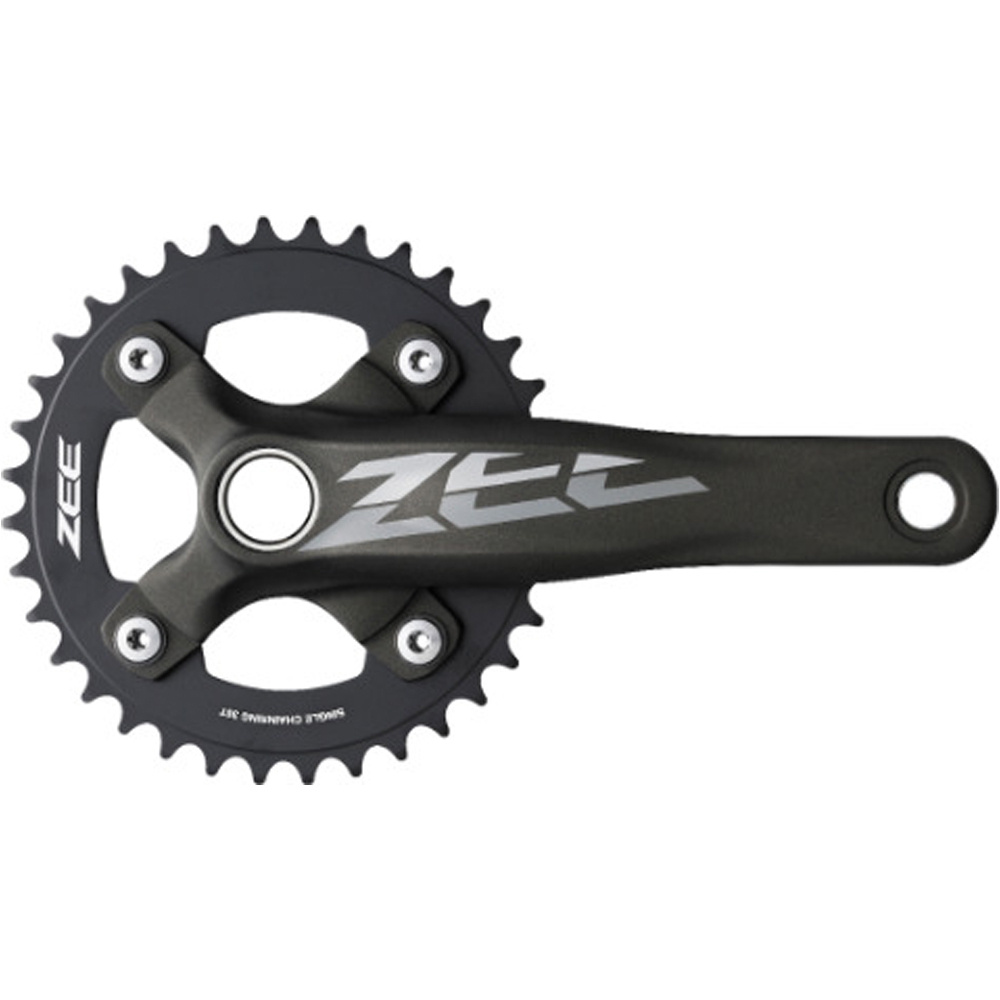 Shimano bielas mtb Crankset 10-Speed Black FC-M645 36T 170 vista frontal