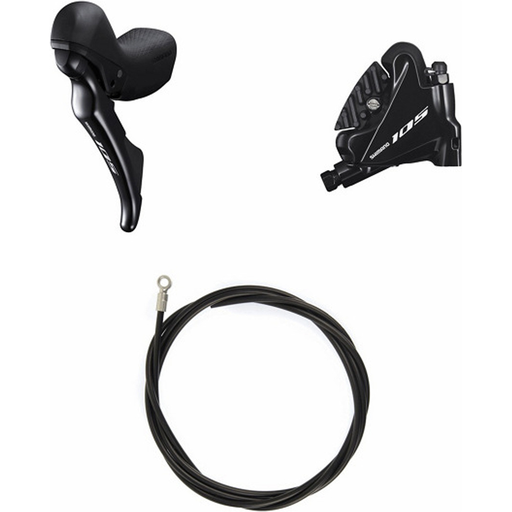 Shimano frenos disco bicicleta Kit Freno Disco Del. - Negro vista frontal