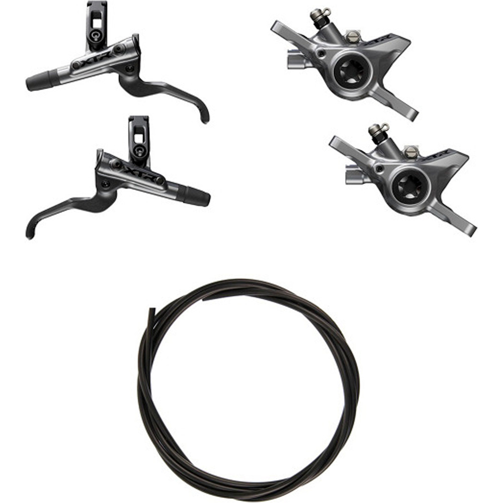 Shimano juego manetas cambio/frenos bicicleta Brake Upgrade Kit,XTR,M9200 2-Piston vista frontal