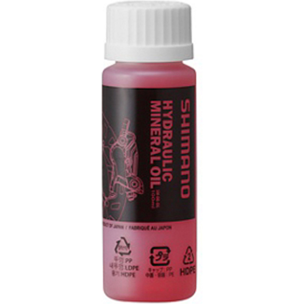 Shimano pastillas discos y accesorios freno Aceite mineral (100 ml) vista frontal
