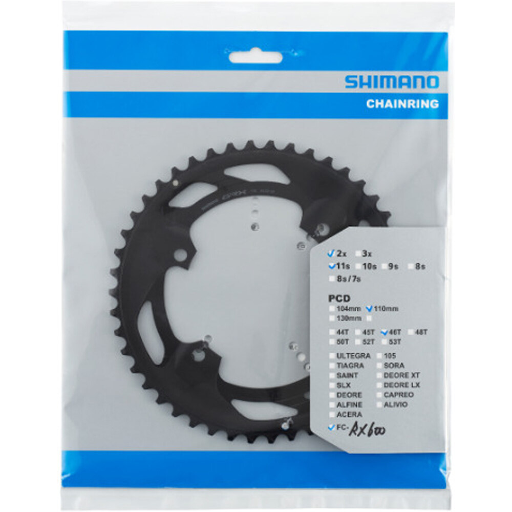 Shimano platos bicicleta carretra Plato 46D 01