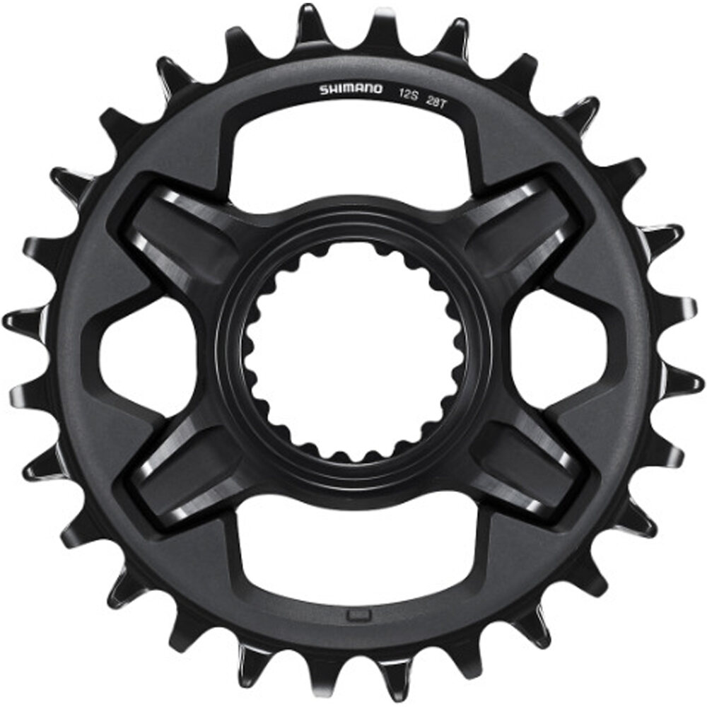 Shimano platos mtb Plato 28D Deore XT vista frontal