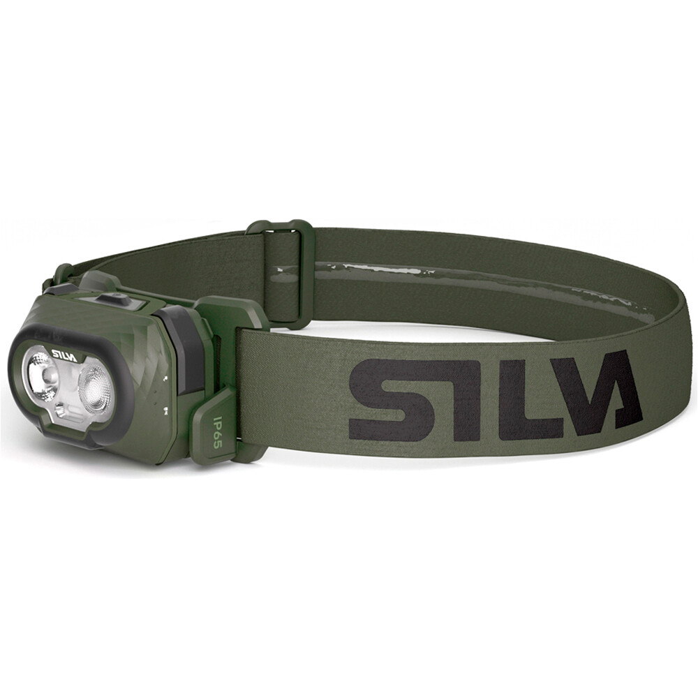 Silva frontal DISCOVER HYBRID Green frontal 500 lm/IP65/Li-Po 1.25 Ah(4.6 vista frontal