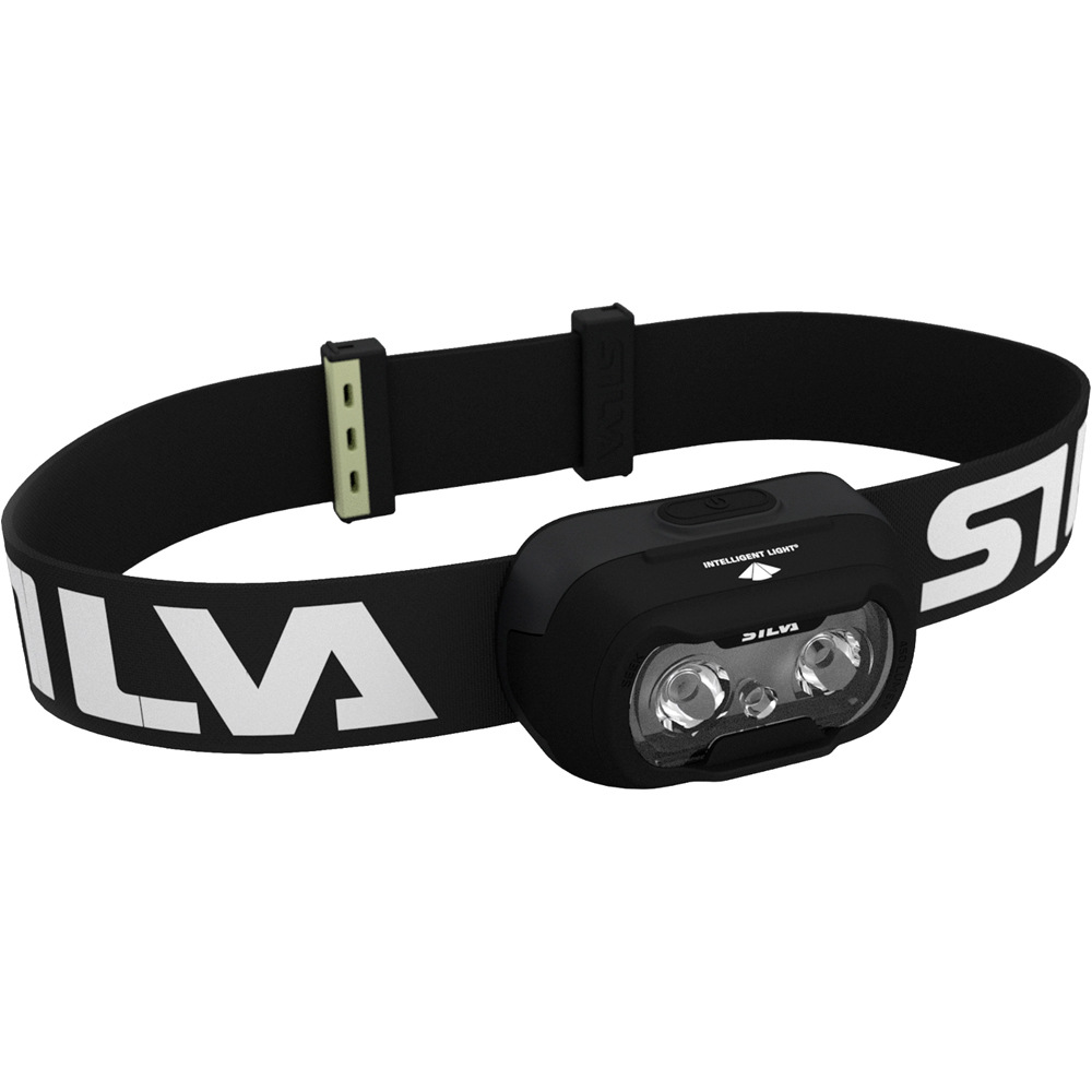 Silva frontal SEEK 450 RECHARGE Midnight frontal IPX5/Li-Po 1,35 Ah/USB-C vista frontal