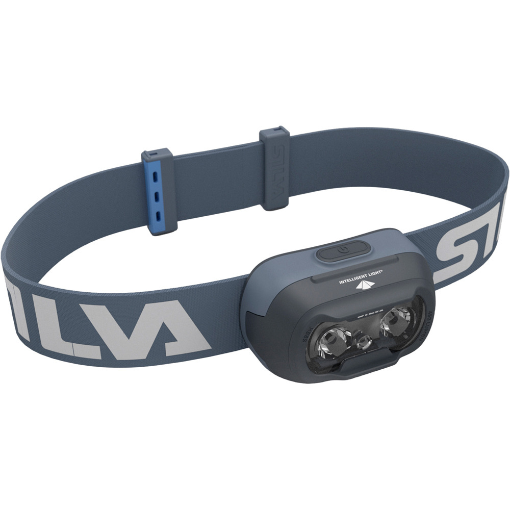 Silva frontal SEEK 450 RECHARGE Stormy Sky frontal IPX5/Li-Po 1,35 Ah/USB- vista frontal