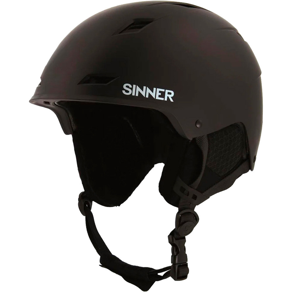 Sinner casco esquí MOUNT MATTE BLACK vista frontal
