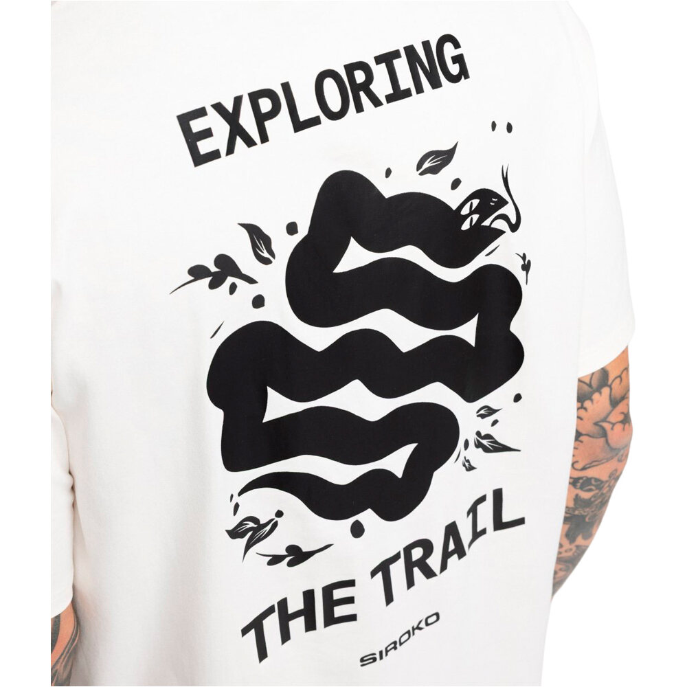 Siroko camiseta ciclismo hombre Exploring Sand vista detalle