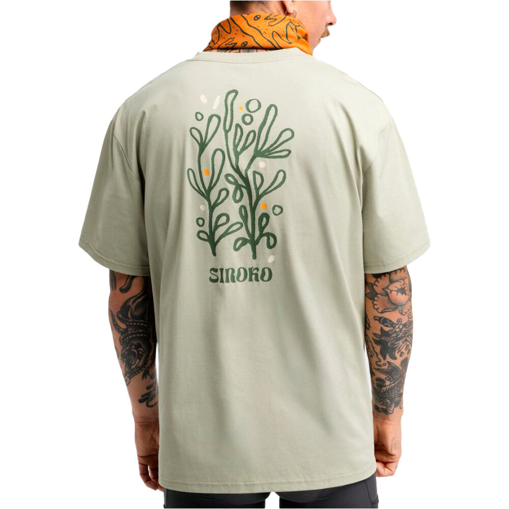 Siroko camiseta ciclismo hombre Herb vista trasera