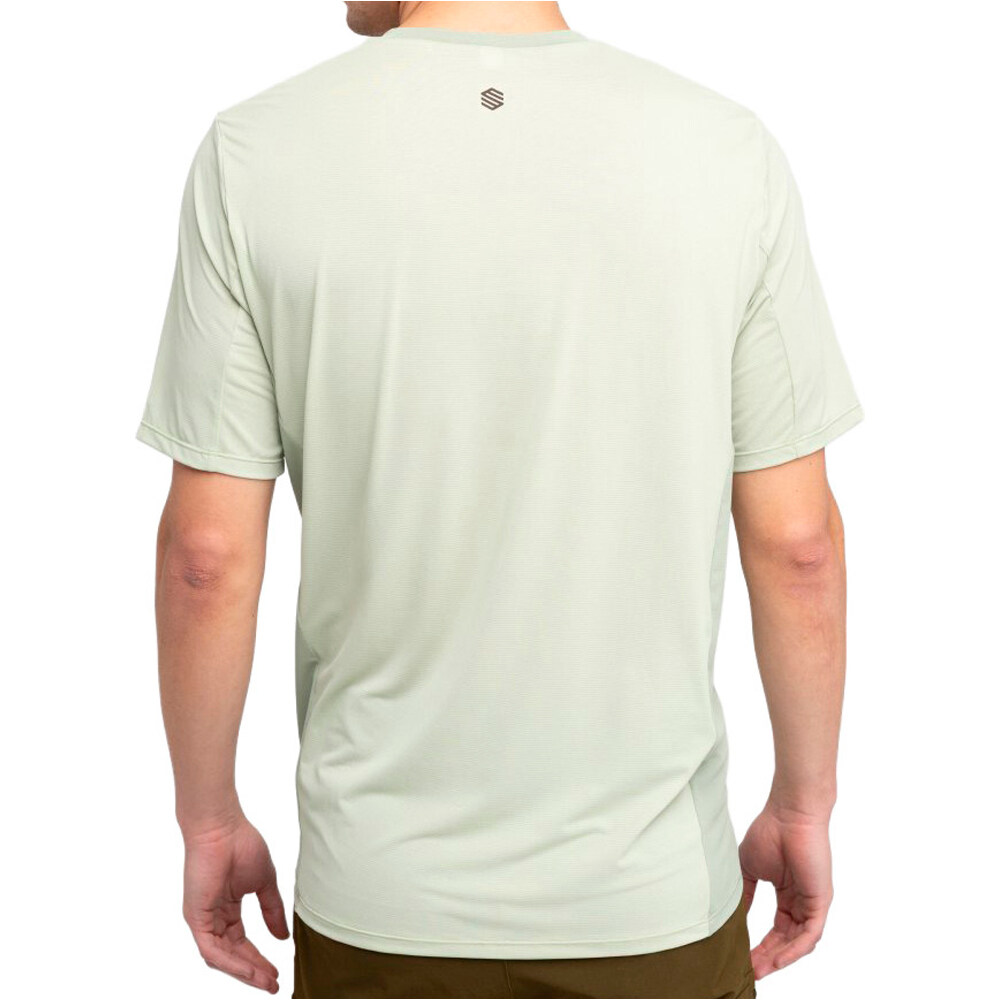 Siroko camiseta ciclismo hombre MTB Berm Matcha vista trasera