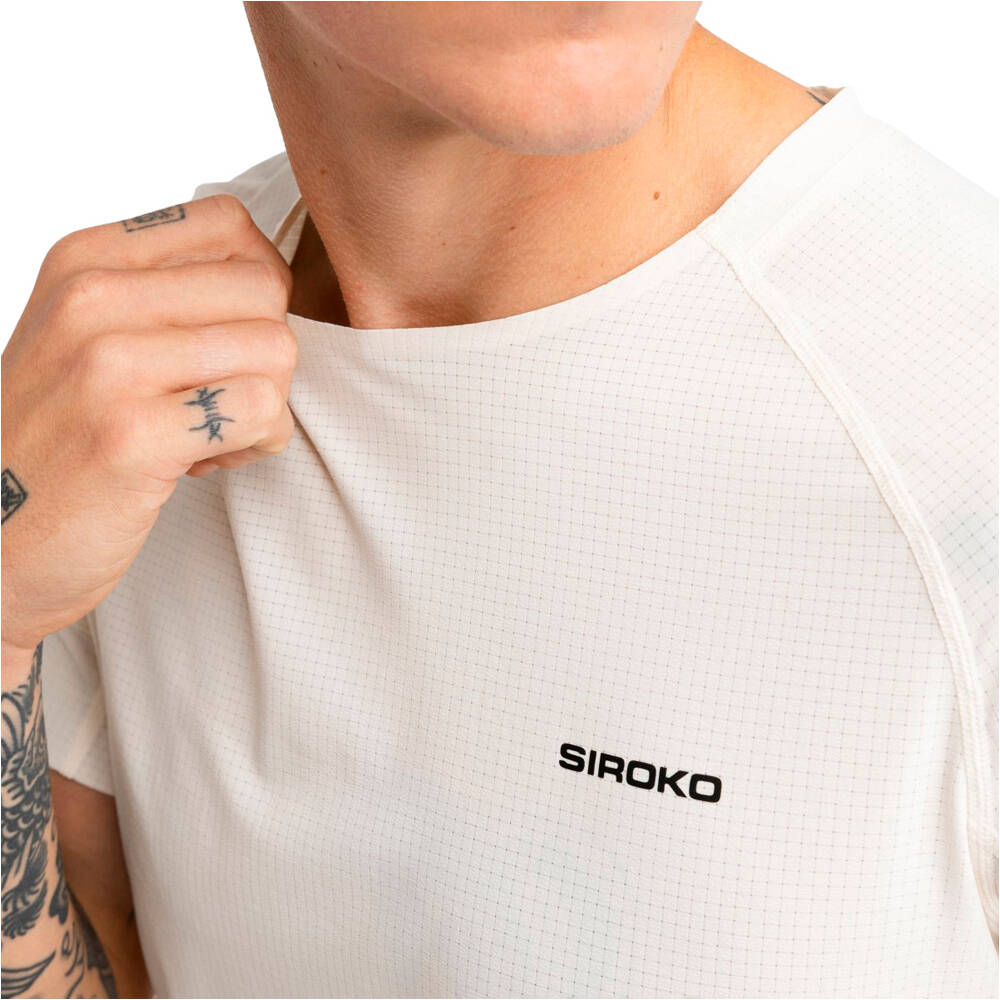 Siroko camiseta ciclismo hombre Pilgrim Sand vista detalle