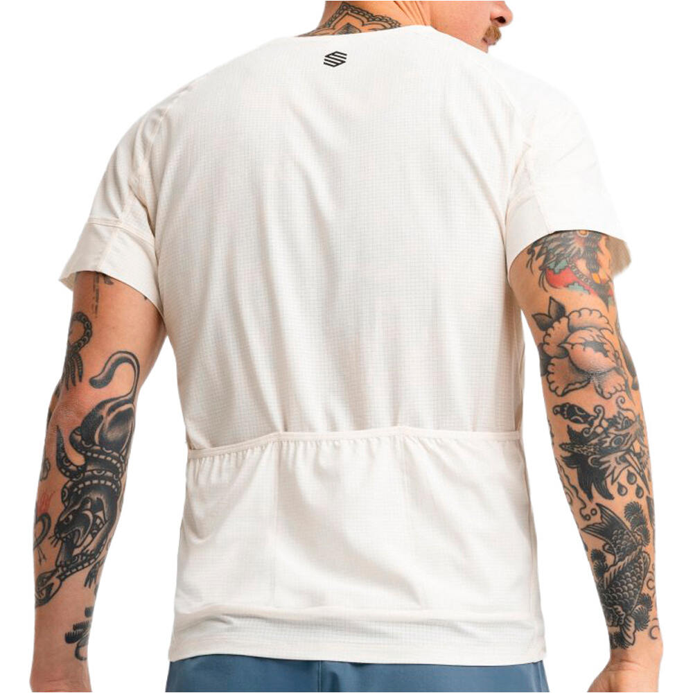 Siroko camiseta ciclismo hombre Pilgrim Sand vista trasera
