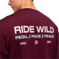 Siroko camiseta ciclismo hombre Rutted Burgundy vista detalle