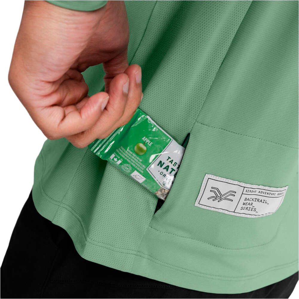 Siroko camiseta ciclismo hombre Spruce vista detalle