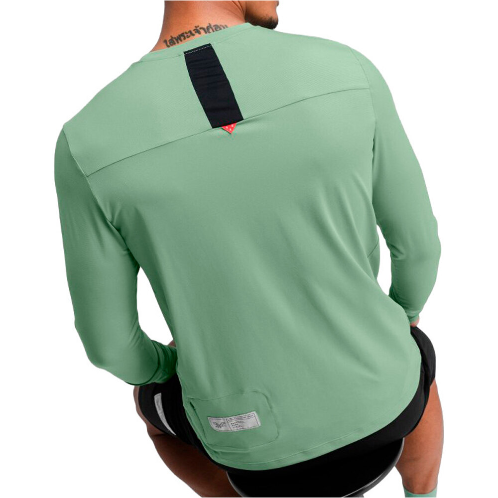 Siroko camiseta ciclismo hombre Spruce vista trasera