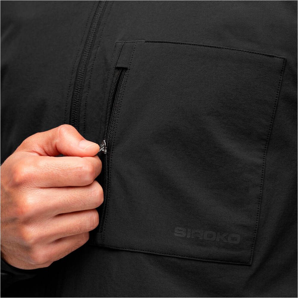 Siroko camiseta ciclismo hombre Stoneway Black vista detalle