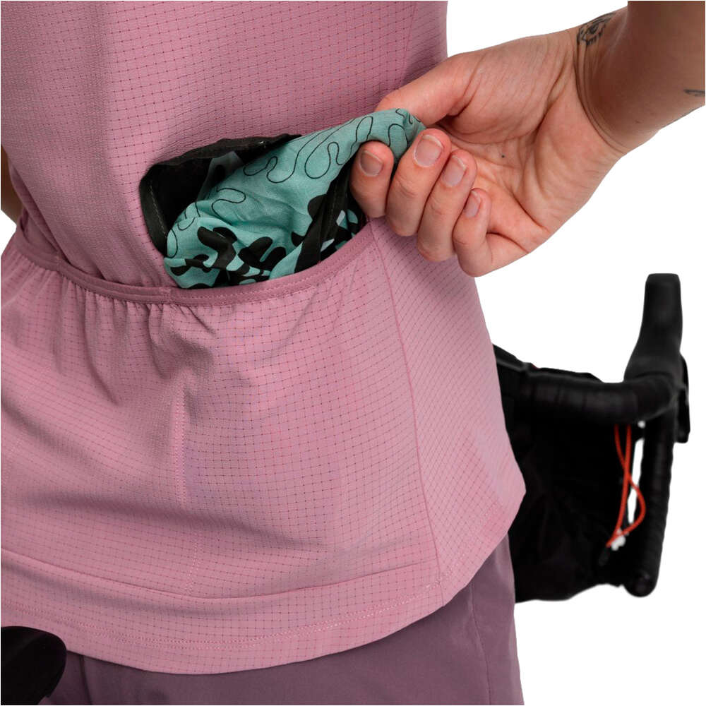 Siroko camiseta ciclismo mujer Map Purple vista detalle