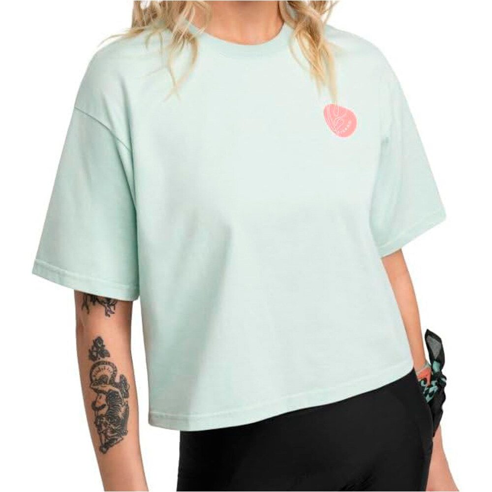 Siroko camiseta ciclismo mujer Reef Light Green vista frontal