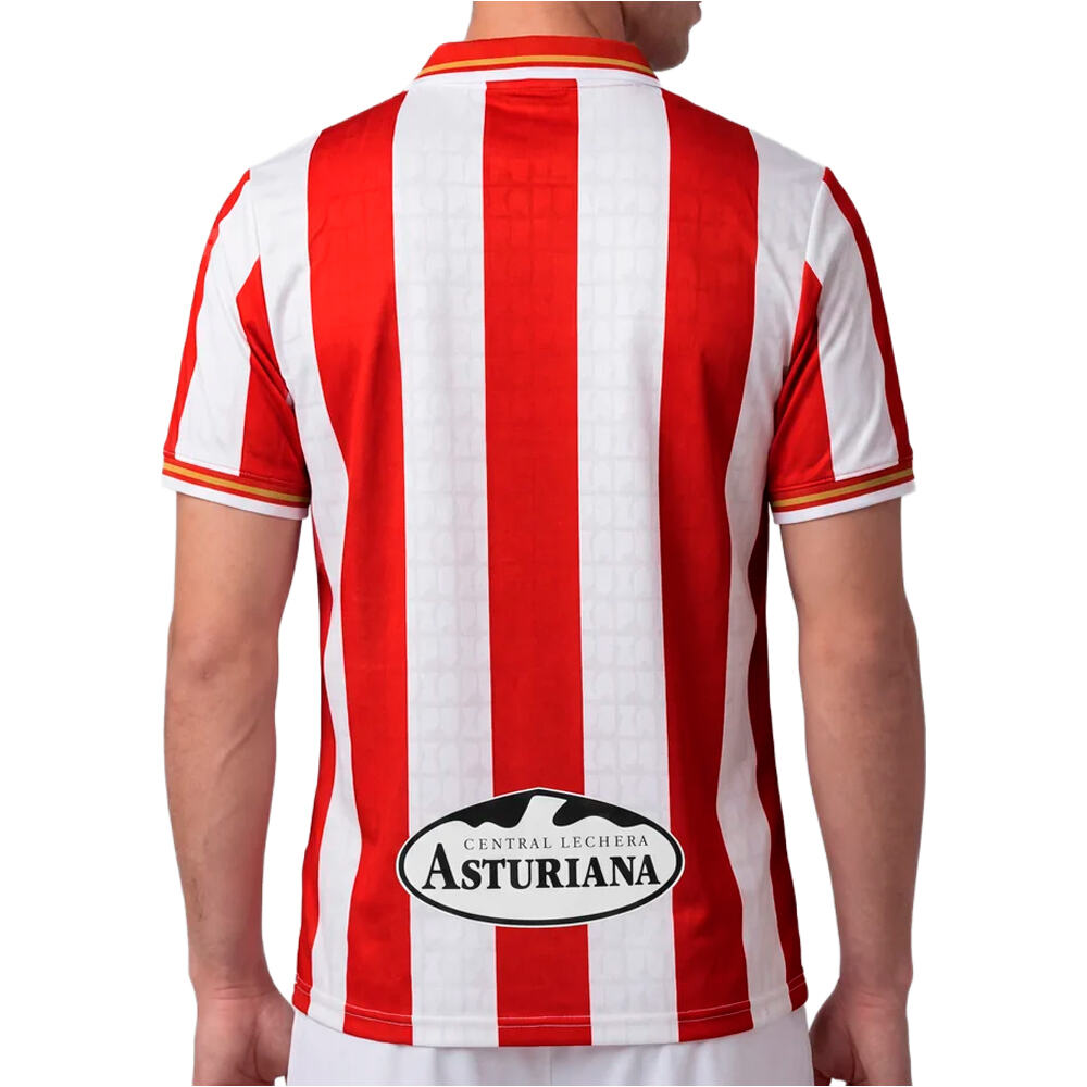 Siroko camiseta de fútbol oficiales SPORTING GIJON 27 HOME SS SHIRT vista trasera
