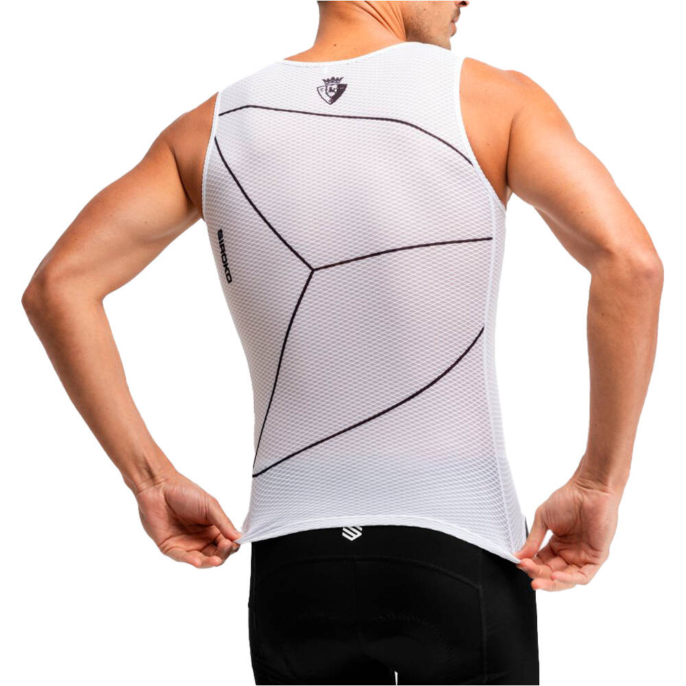 Siroko camiseta térmica manga corta OS BL Luchador White vista trasera