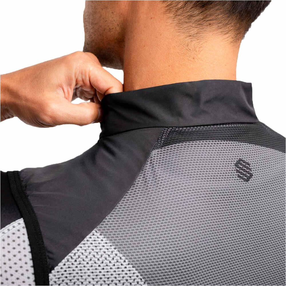 Siroko chaleco ciclismo cortavientos OS V1 Luchador Black 03