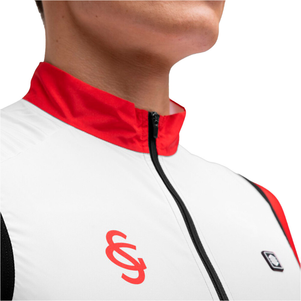 Siroko chaleco ciclismo cortavientos SC V1 Mareona vista detalle