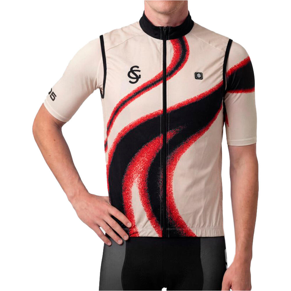 Siroko chaleco ciclismo cortavientos SC V1 Ovacin vista frontal