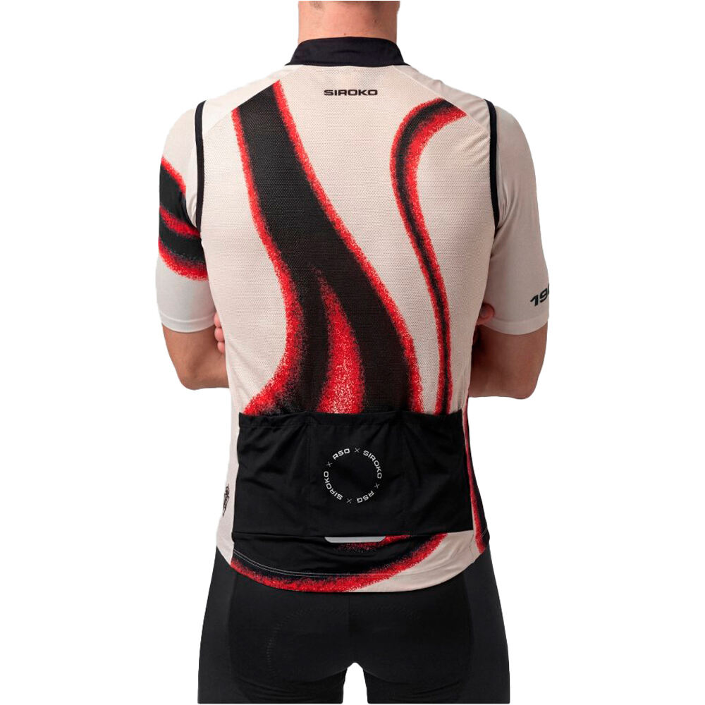 Siroko chaleco ciclismo cortavientos SC V1 Ovacin vista trasera