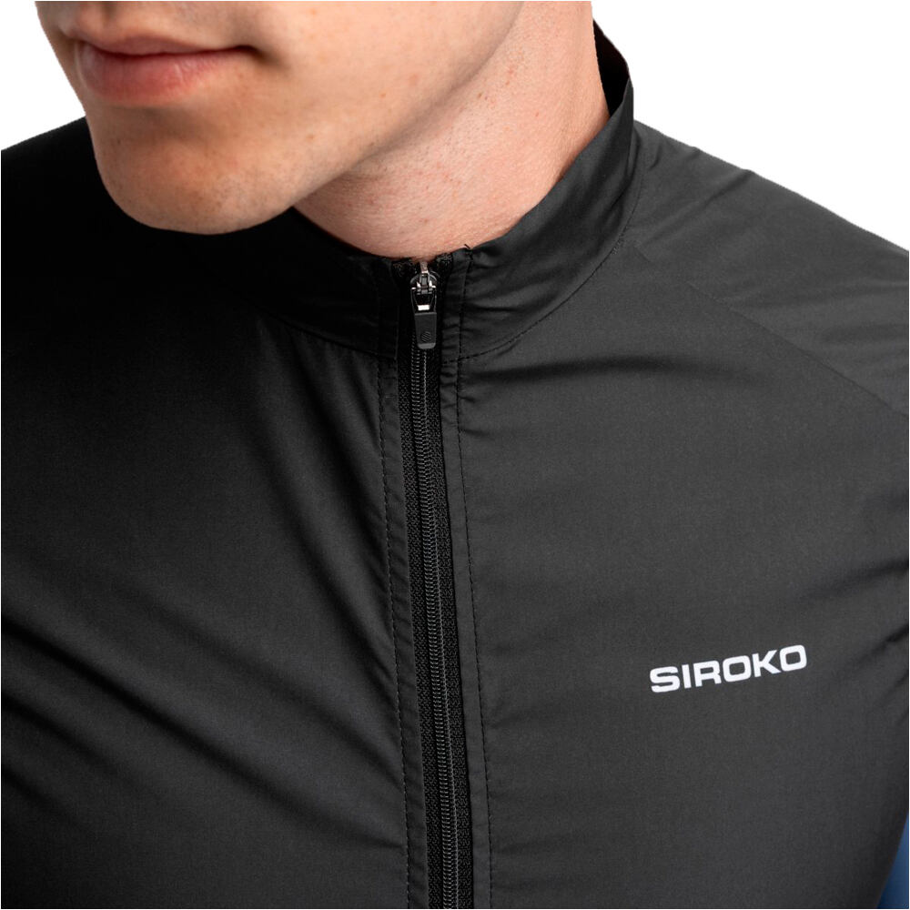Siroko chaleco ciclismo cortavientos V1 Blaast vista detalle
